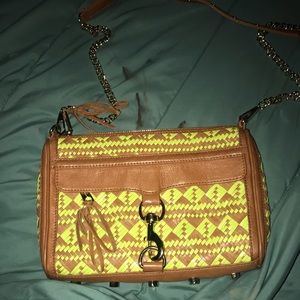 Rebecca Minkoff Mac woven leather bag